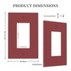 Wmhusu Outlet Covers Burgundy Red 1 Gang Wall Plate Single