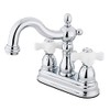 Kingston Brass KB1601PX Heritage 4-Inch Centerset Lavatory Faucet with Porcelain