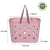 Anyoifax Portable Shower Caddy Tote Plastic Storage Basket with Handle