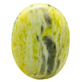 Amazing Gemstone Serpentine Crystals and Healing Stones - Large Palm Stone Crystals Piedra - Crystal for Good Luck, Balanced Positive Energy, Meditation - Unique Stocking Stuffers and Gifts for Women