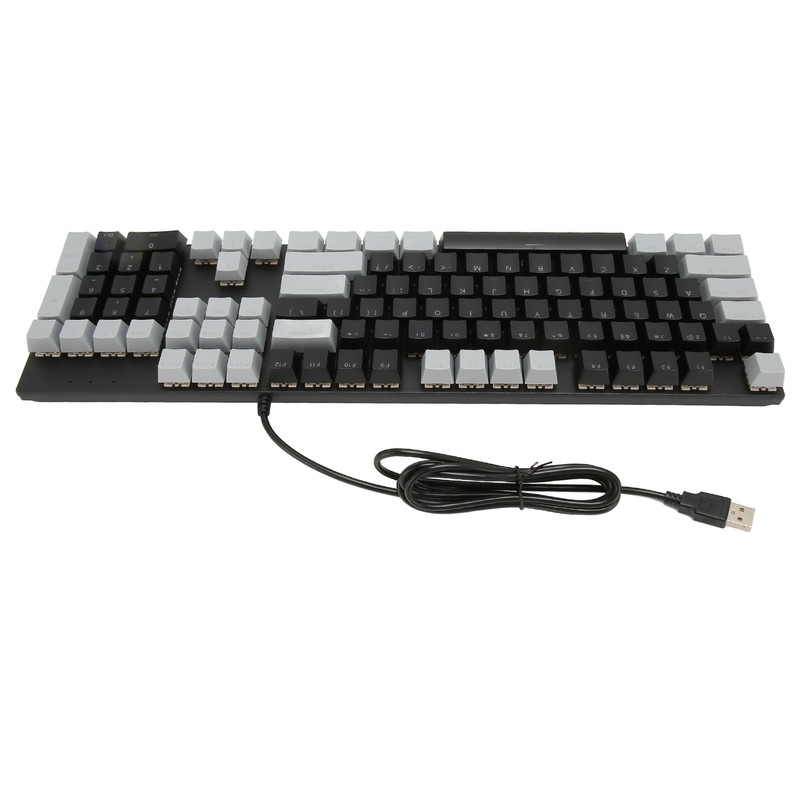 Full Size Mechanical Keyboard 104 Keys USB Wired Gaming Keyboard