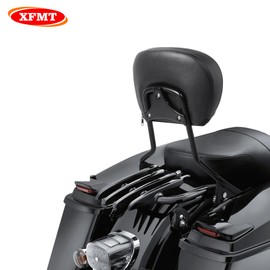 XFMT Motorcycle Black Detachable Stealth Two-Up Luggage Rack for Harley Touring Road King Street Glide Road Glide Electra Glide 2009-Later