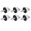 6PCS Hard Top Quick Removal Fastener Thumb Screw with D