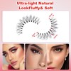 EXTENIFY Wispy Eyelashes False Eyelashes 3D Fluffy Invisible Band Spiky