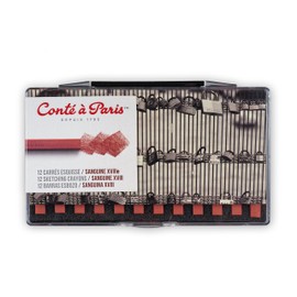 Conté à Paris Sketching Carre Crayons - Sanguine XVIIIth C (Pack of 12)