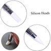 White Glitter Picker Pen Silicone Nail Artdoting Brush Handle Manicure