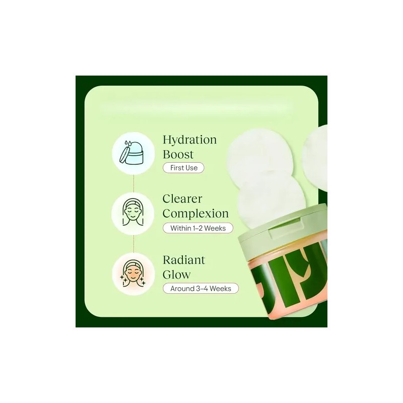Almohadillas Tonificante Faciales Crema Hidratante 100 Pieza