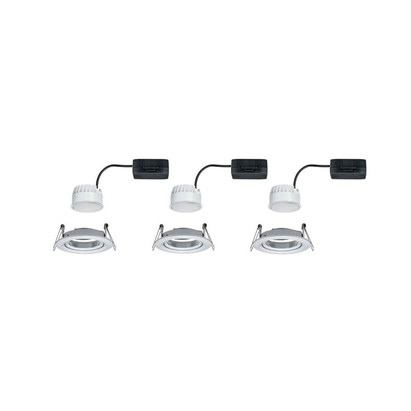 Paulmann Einbaul. LED Nova 3x 6.5 W ww alu ru