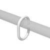 Interdeco Talent – Luina Curtain Rings White Plastic Oval Open