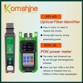 Komshine FTTH Fiber Optic Tester Komshine KPN-35 PON Power Meter KFI-40V Fiber Identifier - KPN-35-UPC plus KFI-40V