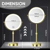 Nicesail 8” Rechargeable LED Magnifying Makeup Mirror with 3 Color