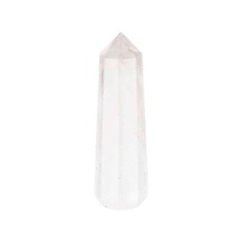 NKlaus Rock Crystal Obelisk Approx. 7.5 x 2 cm - Natural Stone Tower, Polished, Healing Stone Tip for Meditation, Energy Work and Spiritual Cleansing