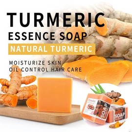 Unbranded 3PCS Tumeric Soap Skin Whitening Dark Spots lightening Acne Brightening Turmeric