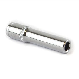 6mm 1/4" Drive Double Deep Metric Socket Single Hex / 6 Sided Bergen