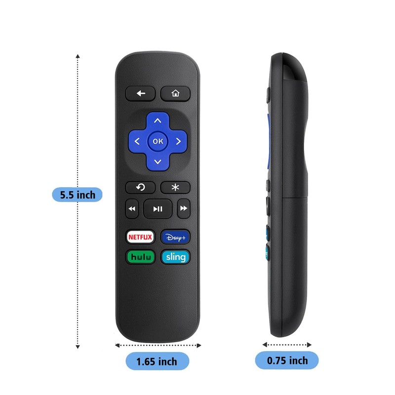 Remote Control Replacement for Roku Box, Premiere, Express, Player, for