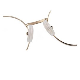 Junsika Eyeglass Nose Pads Adhesive Soft Silicone Anti Slip Nose Pads for Plastic Frames Eyeglasses Sunglasses 10 Pairs Clear