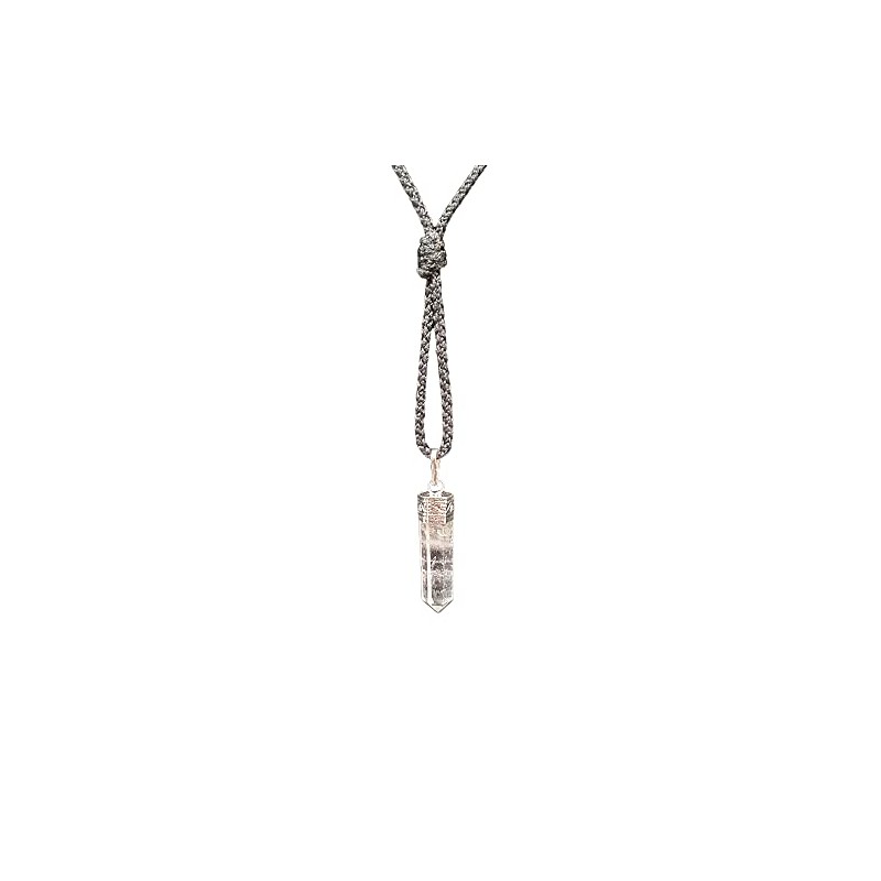 VIE VIE Pencil Pendant, 25-30mm (Clear Quartz)