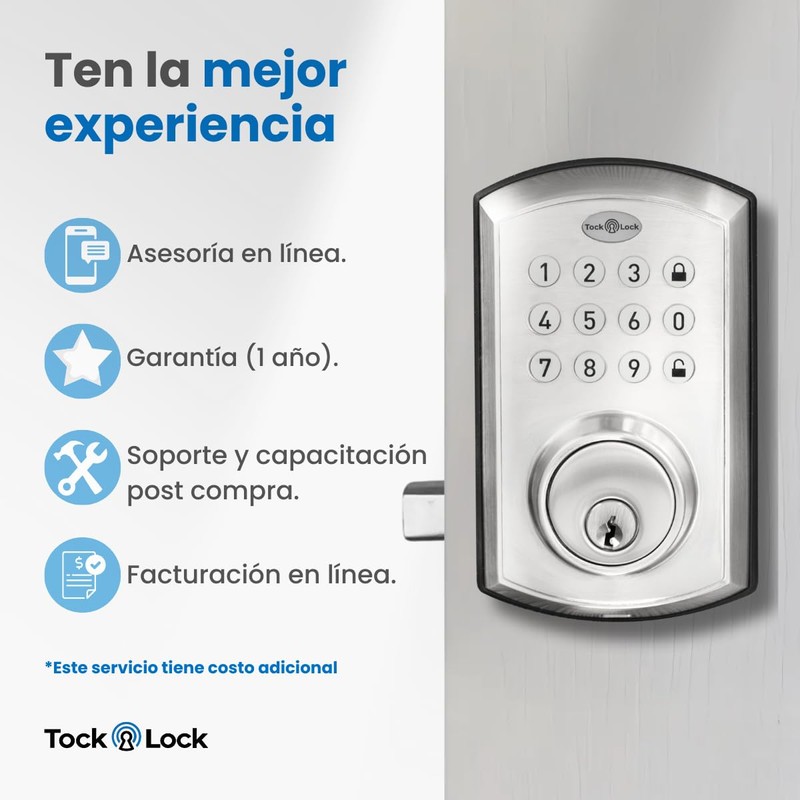 Tock Lock - Cerradura Electrónica Inteligente para puerta principal exterior