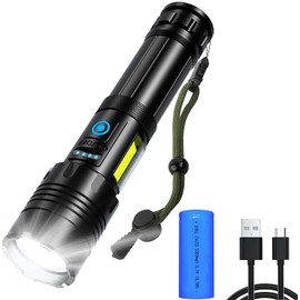 KEWAYO S20000 LED Flashlight Super Bright, Powerful, Mid-Size Tactical Flashlights with High Lumens for Outdoor Activity and Emergency Use