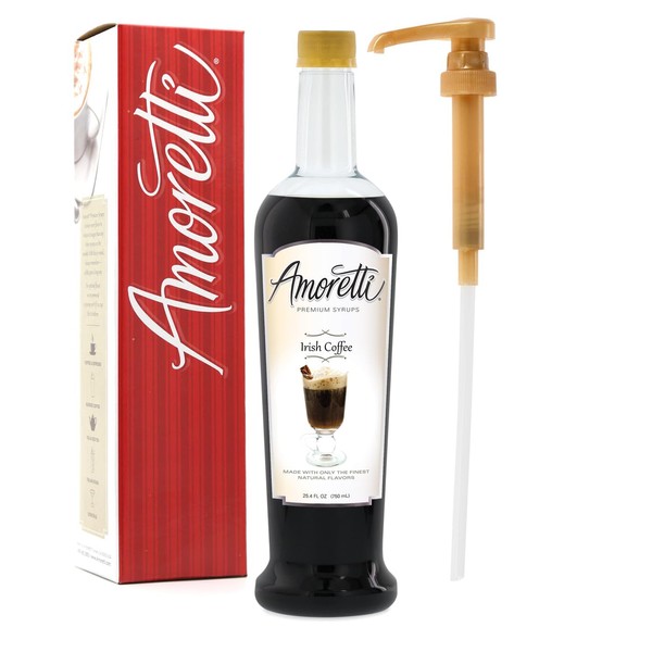 Amoretti - Premium Irish Coffee Syrup, 94 Servings Per Bottle