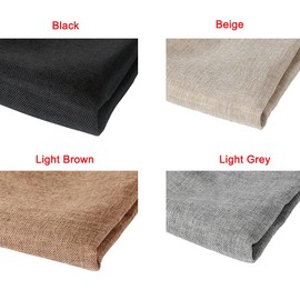 Flushbay- Speaker Grill Cloth Linen Speaker Fabric Protective Dustproof Mesh Cloth Stereo Fabric Replacement for Home Stage Speakers, Media Cabinet, Ktv Box 100X146Cm, 100X146Cm Beige