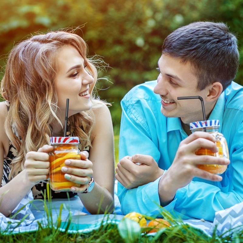 500 Pcs Plastic Straws,8 Inch Disposable Flexible Bendable Drinking Straws,Black