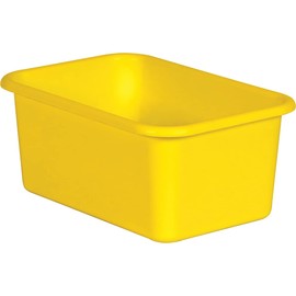 Teacher Created Resources® Yellow Small Plastic Storage Bin