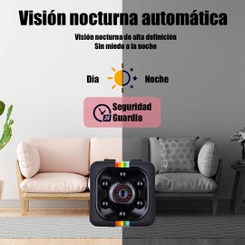 YOU ER MEI Cámara Espía, Mini Camara 1080P HD Portátil Camaras con Detección de Movimiento IR Vision Nocturna para Interiores o Exteriores
