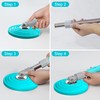 Stainless Steel Extendable Mop Handle with 2 Microfiber Replacement Heads