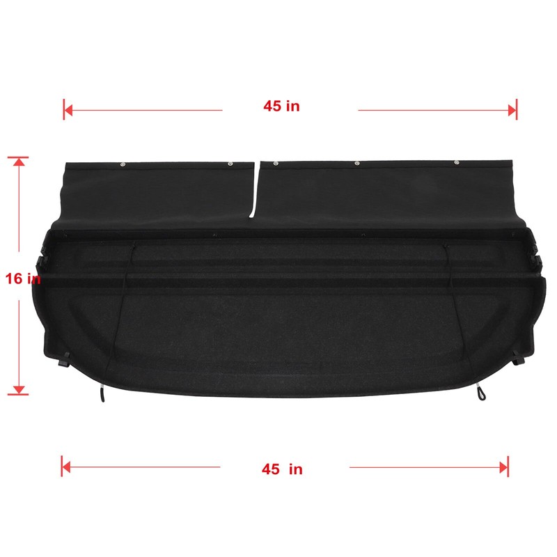 ECCPP Retractable Cargo Cover for Cars - Trunk Cover Security