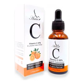 Sérum naranja + vitamina C 20 % y ácido hialurónico, brillo día-noche