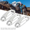 4pcs 100mm Heavy Duty Snap Rope Hook Stainless Steel Spring