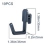 MeiyiZheng 10 Pcs Pegboard Hook J Shape Locking Peg Board