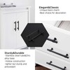 LONTAN 10 Black Cupboard Handles 96mm Kitchen Cupboard Handles Black