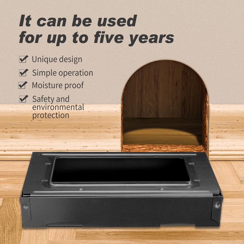 Qualirey 4 Pack Multi Catch Mice Trap Clear Top Humanized