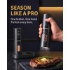 Rechargeable Electric Salt & Pepper Grinder Set with Charging Base