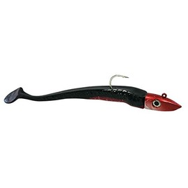 Hogy Twitcher + Paddle 20 cm rubber fish, bait for cod, halibut and pollock, sea bait for Norway, Iceland, Denmark, Baltic Sea, weight: 75 g, jig head / 100 g total