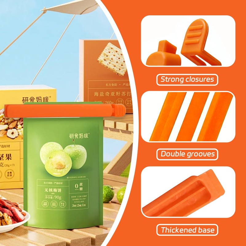 JiuXinYuKeJi 48 Pcs Food Clips,Bag Sealing Clips,Multi Colors