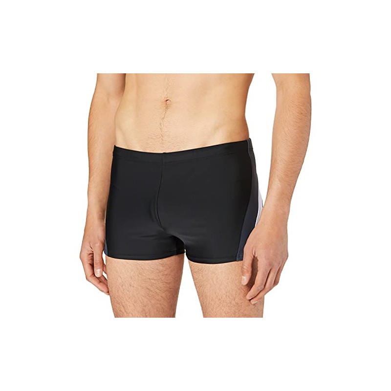 Schiesser Mens Fitted Leg Swim Trunks, black