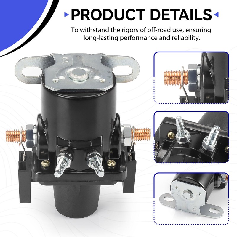0100055000 Battery Disconnect Relay, RV Automobile Battery Disconnect Solenoid, 01-00055-000