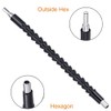 DanziX 2Pcs Flexible Drill Bit Extension, 11.6 inch Extension Screwdriver
