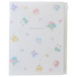 Sanrio Characters [Pocket File] Zippered 6 Pocket Clear File A4 / New Entrance Sanrio