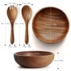 AOOSY Wooden Salad Bowls, Large Acacia Wood Salad Serving Bowl