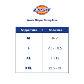 Dickies Men's Open and Closed Back Memory Foam Slippers with Indoor/Outdoor Sole, Black, X-Large