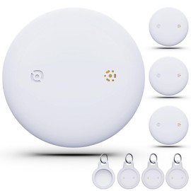 WAFTING Bluetooth Tracker Tag for Android(Android ONLY), Key Finder Compatible with Google Find My, Tracking Tag Item Finders for Keys, Luggage, Suitcase, 4 Pack