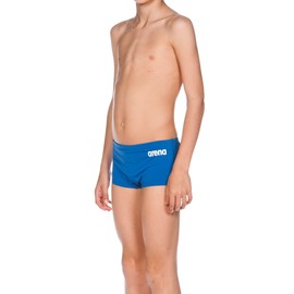 Arena Boys' Training Solid Durable Swim Trunks, Royal/White, Size 24