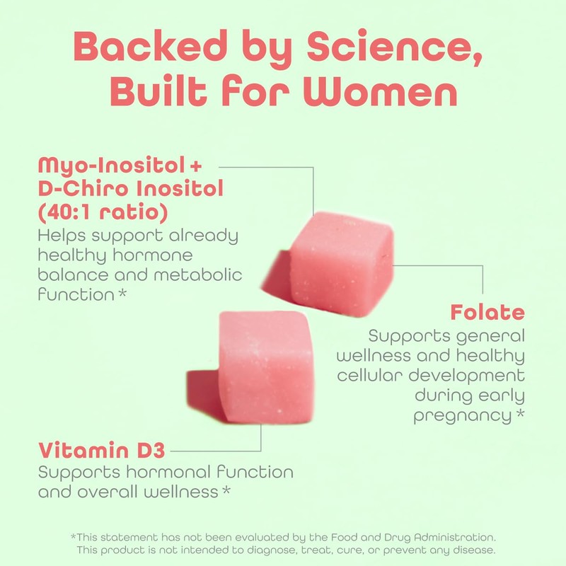 kindnature Myo-Inositol & D-Chiro Inositol Gummies with Vitamin D &