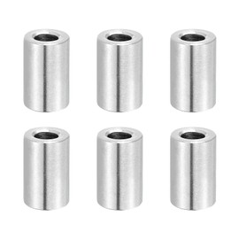 PATIKIL 6Pcs Stainless Steel Spacers, 6mm ID x 12mm OD x 20mm Height 304 Stainless Steel Bushing Screw Standoff Unthreaded Round Spacer for 1/4" M6 Screws Bolts Nuts