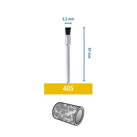 Dremel 26150405JA Bristle Brush Diameter 3.2 mm Pack of 3