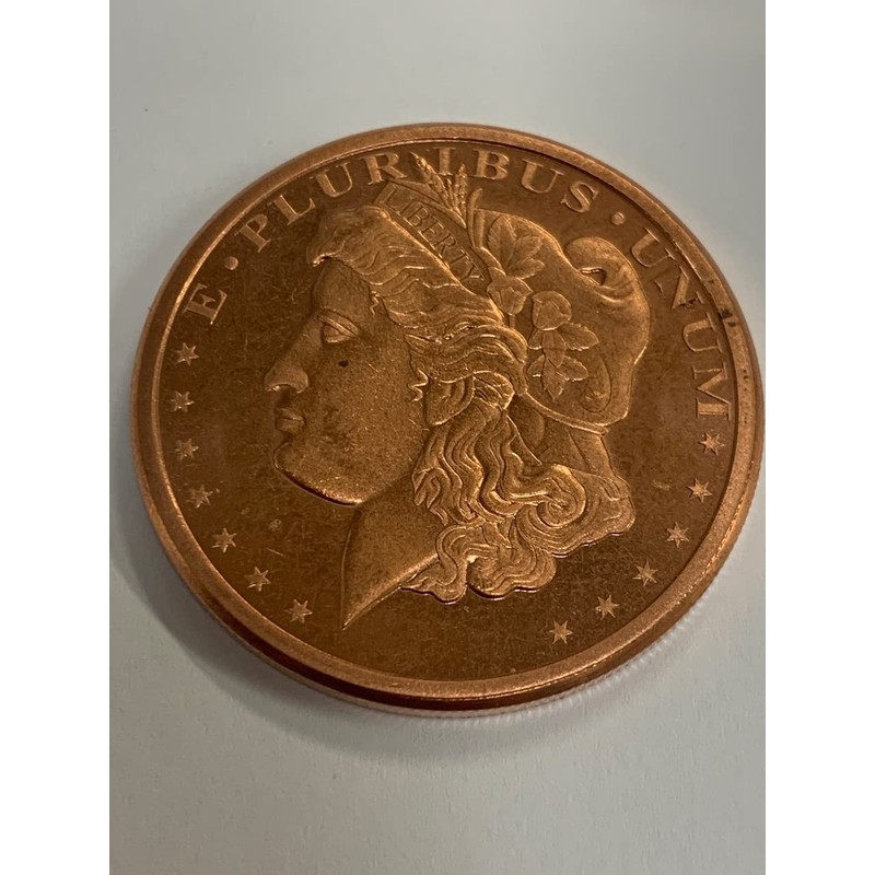 Twenty 1 OZ. Morgan .999 Fine Copper Bullion Art Rounds